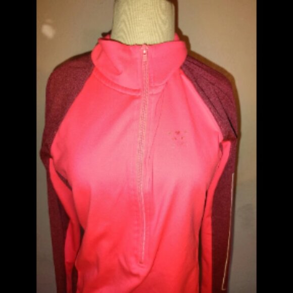 Victoria’s Secret PINK ULTIMATE 1/2 Zip Long Sleeve Pullover Pink Size Medium At - Picture 3 of 12